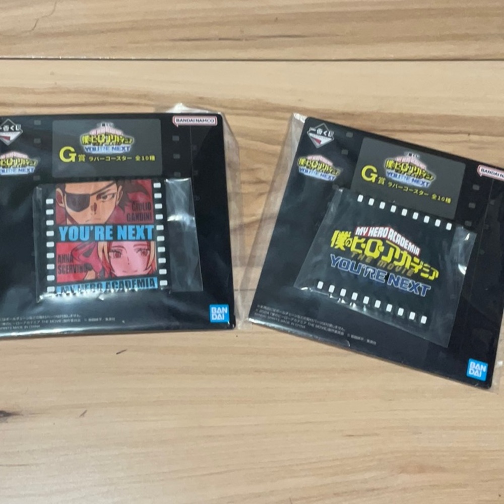 Ichiban Kuji My Hero Academia: The Movie Rubber Coasters